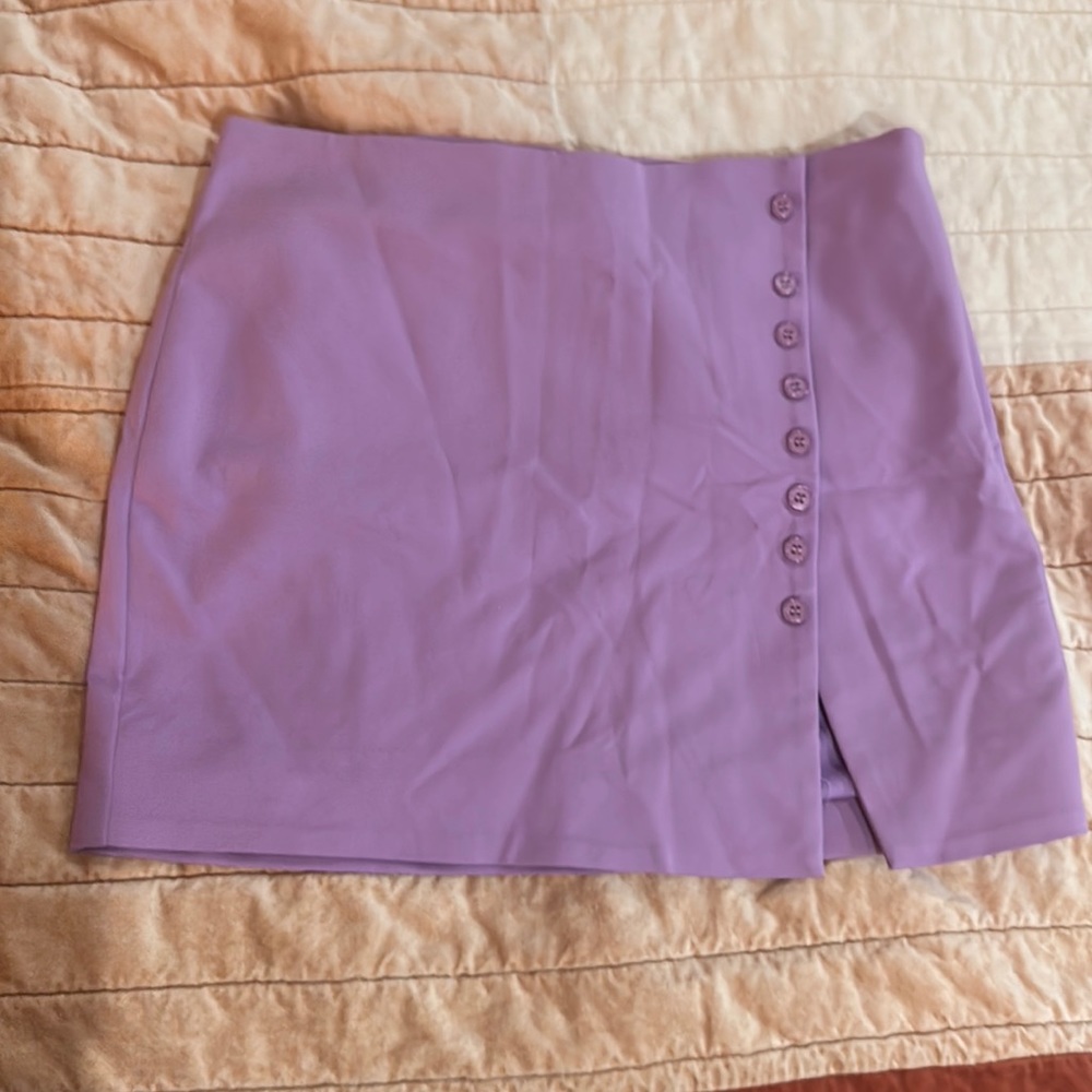 Purple mini skirt